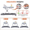 thumbnail image 6 of Babyeap Baby Walker,Foldable Baby Activity Walker with Wheels,Toddler Activity Centers,Removable Toys,Ages 6-15 Months,Gray, 6 of 7