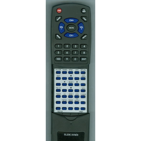 Replacement Remote for HITACHI E052731081, RTE052731081, CLU4351DL, 26HDL52