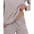thumbnail image 3 of Jo & Bette Women’s Chenille Pajamas, PJ Lounge Shirt and Pants Set, 3 of 9