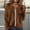 Brown, variant on Women's Fashion Casual Solid Color Long Sleeved Round Neck Loose and Comfortable Top Jacket Army Green L(L)