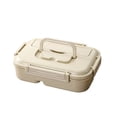 thumbnail image 2 of Dvkptbk plastic container Plastic Lunch Box Simply Divided Lunch Box Outdoor Sealed Portable Fast Food Box Student and Office Worker Bento Box Lunch Box, 2 of 6