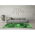 thumbnail image 3 of Ahgly Company Indoor Square Patchwork Emerald Green Transitional Area Rugs, 4' Square, 3 of 4