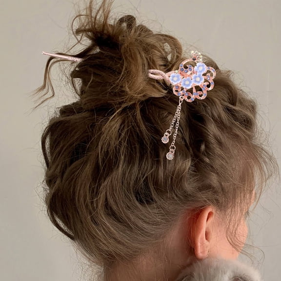 LEORX Chinese Style Hair Accessories Alloy Hair Fixing Women Ceremony 2 Pcs