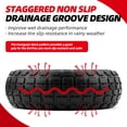 thumbnail image 7 of 10-Inch Flat-Free Tires – 4-Pack Solid Rubber Wheels – Universal Replacement for Hand Trucks, Carts, Dollies – Never Go Flat – 5/8" Bore, 2.25" Hub Width (RED), 7 of 7