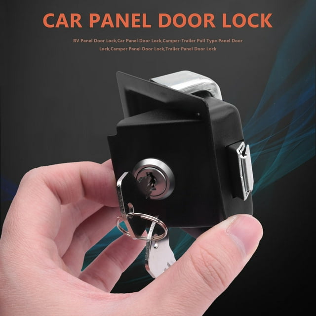 Rv Voiture Paddle Entrée Porte Serrure Poignée Bouton Camper-Remorque Tirer Type Panneau Porte Serrure