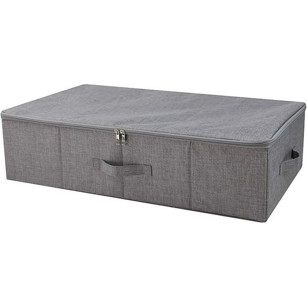 Underbed Storage Cube with Lid, Underbed Shoe Organizer Basket, Clothes