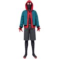 thumbnail image 1 of Disfraz Premium Disfraz de héroe estampado con cinturón para hombre y adulto, traje de vacaciones de 5 piezas Kuymtek Negro T XXS para Hombre, 1 of 9