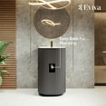 thumbnail image 6 of Eviva Haven 20"W x 16"D Dark Gray Solid Surface Pedestal Sink, 6 of 7