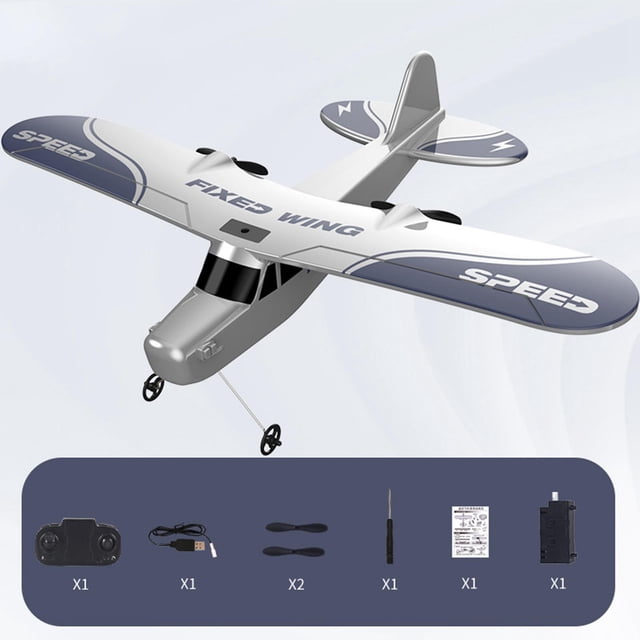 Avión de control remoto Yotijar Telemando de planeador de espuma 2,4G ala fija