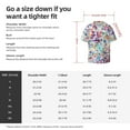 thumbnail image 7 of Fotbe Colorful Watercolor Dots print Short Sleeve Button Down Shirts for Men Casual Summer Beach Wrinkle Free Shirt-Small, 7 of 7
