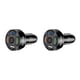 thumbnail image 4 of Sidaley de coche de plástico portátil extraíble 12-24V 4 puertos USB antideslizante carga rápida elegante teléfono móvil enchufe Negro 2piezas, 4 of 6
