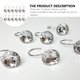 thumbnail image 2 of 12 ganchos prácticos para cortina de ducha, accesorios para cortinas, clips para cortina de ducha, 2 of 6