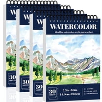 OSIMIG Watercolour Sketchbooks, 4 Count