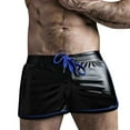 thumbnail image 1 of Aayomet Gym Shorts Men Pants Motorcycle Imitation Shorts Three Point Men Pants (Blue, L), 1 of 5