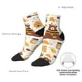thumbnail image 4 of Goofa Cute Bee Honey Jar Hive Bear Pattern Non Slip Socks with Grips for Elderly, Crew Socks Yoga Hospital Socks Cushioned Sole Gripper Socks for Men Women, 4 of 5