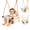 Beige, variant on LINXUXIE Toddler Swing,Heavy Duty Rope Anti-Slip Swing Seat Suitable for Indoor & Outdoor, Birthday Gifts for 1-3 3-5 5-8 Year Old
