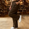 thumbnail image 7 of JOANKDMI Corduroy Wide Leg Pants for Women High Waisted Pleated Trousers with Pockets Vintage Loose Fit Casual Fall Slacks Dress Pants for Work Office Everyday Wear, 7 of 7
