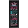thumbnail image 1 of Adorable Princess Rules Poster Print; Great for a Child's Room or Nursery; One 8x18 Black Framed Print, 1 of 1