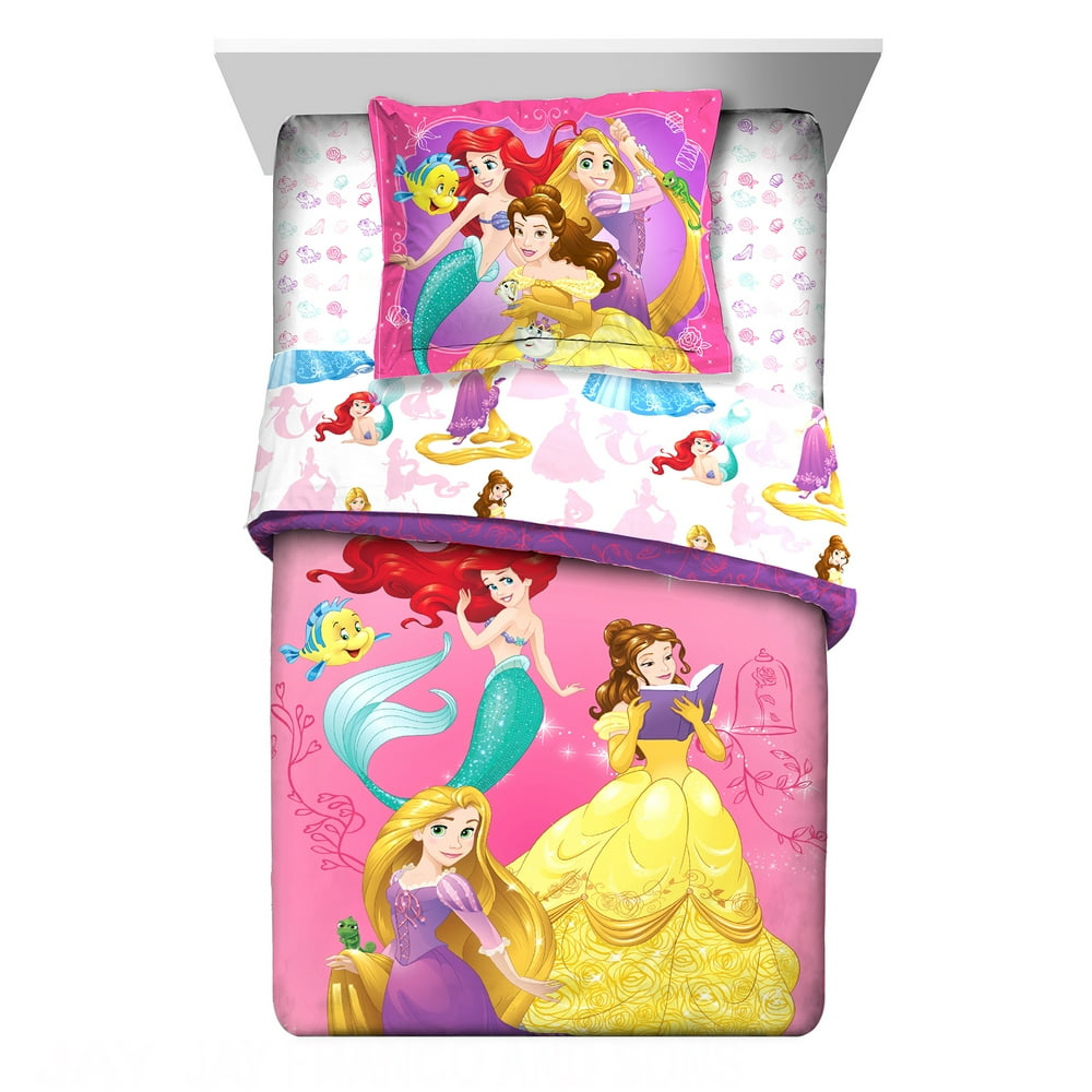 Disney Princess Bedazzling Princess Twin & Full Comforter with Sham, 2