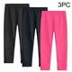 thumbnail image 1 of Odeerbi 3-12 Años Niñas 3 Pcs Leggings Medias Elásticas Pantalones Recortados Suavidad Cómoda Medias Respirables, 1 of 9