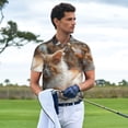 thumbnail image 3 of Goofa Serene Kitten Kingdom Print Mens Polo Shirts Quick Dry Short Sleeve Golf T Shirt Performance Moisture Wicking Casual Workout-Medium, 3 of 6