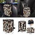 thumbnail image 4 of Jeiento Cow Print Car Seat Cover Front Back Full Set 15 PCS with Steering Wheel Cover Seat Belt Pad Garbage Bag Air Vent Bag Rearview Mirror Cover Cup Coasters Key Chain Fit Most Vehicles, 4 of 7