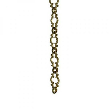 Rch Hardware Decorative Polished Solid Brass Chain For Hanging Lighting Motif Unwelded Links 1 Foot