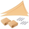 thumbnail image 1 of Yescom 2 Pack 22Ft Triangle Sun Shade Sail Canopy 97% UV Block Commercial Carpark Pool Camping Outdoor Mellow Yellow, 1 of 11
