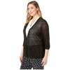 NIC+ZOE Plus Size Divine Cardy Black Onyx