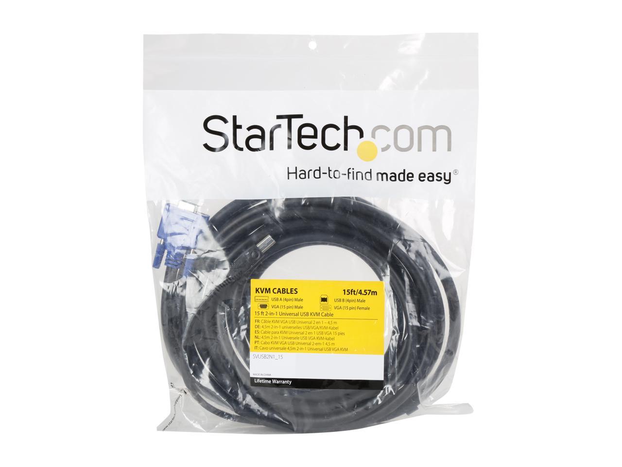 StarTech.com 15 ft. USB+VGA 2-in-1 KVM Switch Cable SVUSB2N1_15 - image 3 of 3