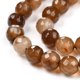 thumbnail image 2 of Natural Agate Beads Strands Dyed Faceted Round Camel 6mm Hole: 1mm, 2 of 3