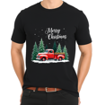 thumbnail image 3 of Merry Christmas Red Truck Family Matching Christmas Pajama T-Shirt for Adults Men and Women, 3 of 4