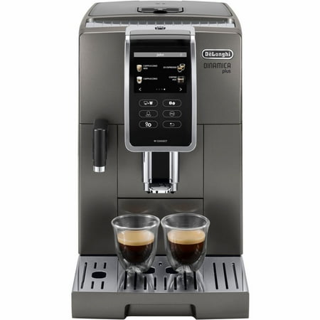 De'Longhi - Dinamica Plus Connected Fully Automatic Espresso Machine with Built-in Grinder - Titanium