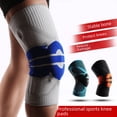 thumbnail image 5 of Funda protectora de silicona para rodillas, para fitness, correr, montar a caballo, tejida, cálida, para deportes, 5 of 5