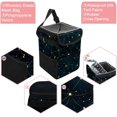 thumbnail image 2 of Virgo Constellation Foldable Car Trash Bin with Lid, Leak-Proof Mini Trash Can, Car Garbage Can, and Hanging Storage Bag, 2 of 6