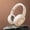 White, variant on QTOCIO Bluetooth Headphones, Headworn Bluetooth 5.3 Wireless Headphones HD Call Intelligent Noise Reduction HiFi Sound Quality Sports Colorful Light Effect Earphones