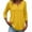 Yellow1, variant on Razzly Women's Casual Button Down Short Sleeve Round Neck Basic T-Shirt - Soft Breathable Everyday Wear for Women(Army Green,3XL)