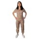 thumbnail image 3 of Jogger Conjunto Pantalón Dama Color Camello Talla Extra Grande Marca Emil SaEs, 3 of 4