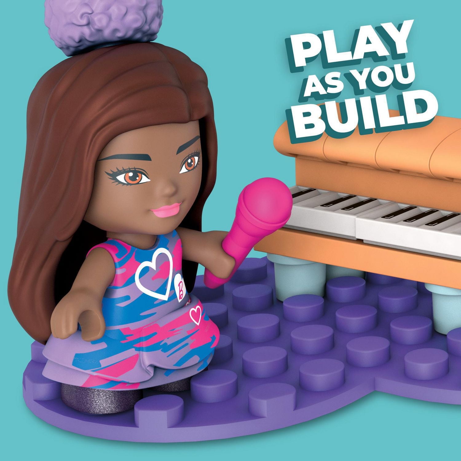 Mega Construx Barbie Musician Toy Building Set (23 Pieces)