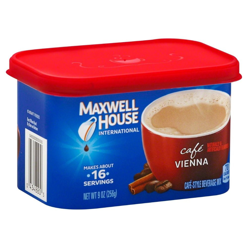 Maxwell House Cafe Cafe Vienna 9 oz & Maxwell House 100% Colombian Ground Coffee 23.1 oz