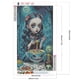 thumbnail image 2 of Pintura de diamante 5D DIY taladro redondo completo Kit de bruja de ojos grandes decoración del hogar 30x50cm, 2 of 9