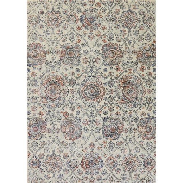 Dynamic Rugs IM710634326656 6 ft. 7 in. x 9 ft. 6 in. Imperial 63432 Rectangle Transitional Area Rug - 6656 Ivory & Multi Color