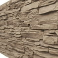 thumbnail image 3 of Ekena Millwork 45 3/4"W x 24 1/2"H x 1 1/4"D Canyon Ridge Stacked Stone, EverStone Faux Stone Siding Panel, Valley Spring, 3 of 9