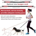 thumbnail image 3 of Huggeg Laisse pour Chien Mains Libres pour Course Marche Entraînement Randonnée, Poignée Double Réfléchissante, Pochette Distributrice de Sacs de Caca, Ceinture Ajustable, Absorbant les Chocs, Idéal pour Moyen à Grand AZ824-1154, 3 of 7