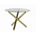 thumbnail image 4 of Fresno 5-Piece Dining Set, Black/Gold, 4 of 8