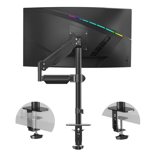 Adjustable Gas Spring Single Monitor Arm for 32 Inch Displays