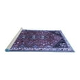 thumbnail image 2 of Ahgly Company Machine Washable Indoor Square Persian Blue Traditional Area Rugs, 3' Square, 2 of 4