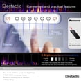thumbnail image 5 of Chimenea eléctrica eléctrica de 60 pulgadas empotrada y montada en la pared, calentador de chimenea y chimenea lineal, con temporizador, control remoto, color de llama ajustable, 750 W/1500 W, negro, 5 of 5