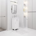 thumbnail image 3 of Water Creation Mia 18" Wood Single Bathroom Vanity in Pure White/Chrome, 3 of 7