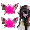 thumbnail image 1 of Pinzas para el cabello con forma de mariposa: las más nuevas de 2024, pinzas para el cabello con forma de mariposa en movimiento, pasadores con forma de pico de pato y mariposa voladora con diamantes, 1 of 6